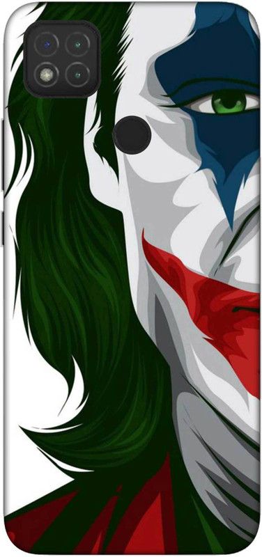 NDCOM Back Cover for REDMI 9 Joker Half Face Printed  (Multicolor, Hard Case, Pack of: 1)
