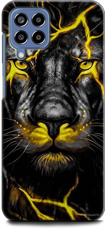 WallCraft Back Cover for SAMSUNG Galaxy M53 5G LION, THE KING OF JUNGAL, LION FACE  (Multicolor, Dual Protection, Pack of: 1)