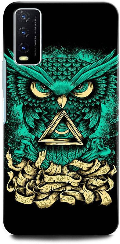 GRAFIQE Back Cover for Vivo Y20G V2037 OWL, TRIPPY, WORLD, EYE, USA, ILLUMINATI, MASONICO, OWL  (Multicolor, Shock Proof, Pack of: 1)