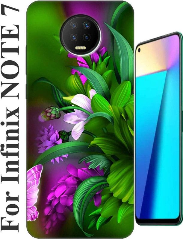 Auqueno Back Cover for Infinix Note 7 2591  (Khaki, Dual Protection, Silicon, Pack of: 1)