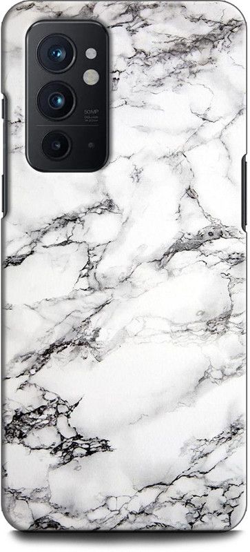 WallCraft Back Cover for OnePlus 9RT 5G MARBLE, BLACK AND WHITE, ABSTRACT, TEXTURE  (Multicolor, Dual Protection, Pack of: 1)