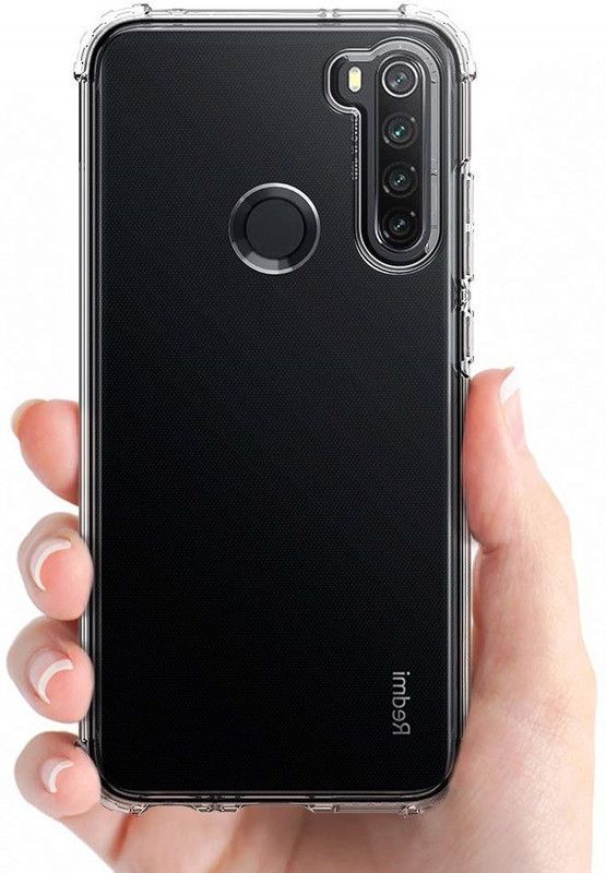 Phone Back Cover Back Cover for Realme 5s, Oppo Realme 5s  (Transparent, White, Grip Case)