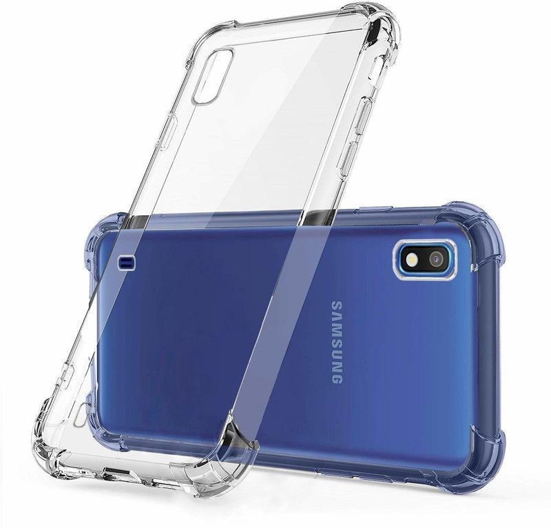 TOQWOLD Back Cover for Samsung Galaxy A10  (Transparent, Shock Proof, Silicon, Pack of: 1)