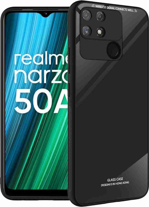 Zobrix Back Cover for Realme Narzo 50A, Realme Narzo 30A  (Black, Dual Protection, Pack of: 1)