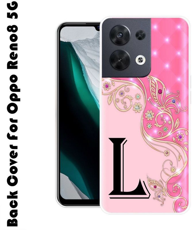 VITARO Back Cover for Oppo Reno8 5G  (Black, Pink, Grip Case, Silicon, Pack of: 1)