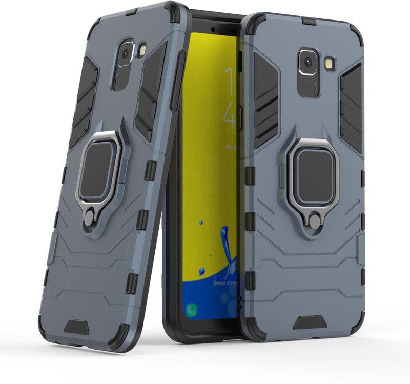 Power Back Cover for Samsung Galaxy J6  (Blue, Shock Proof, Pack of: 1)