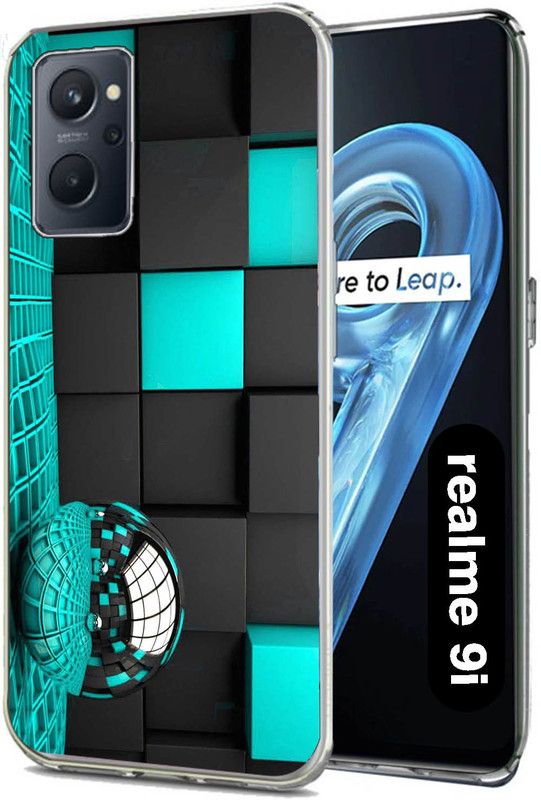 Case Club Back Cover for realme 9i  (Green, Grip Case, Silicon, Pack of: 1)