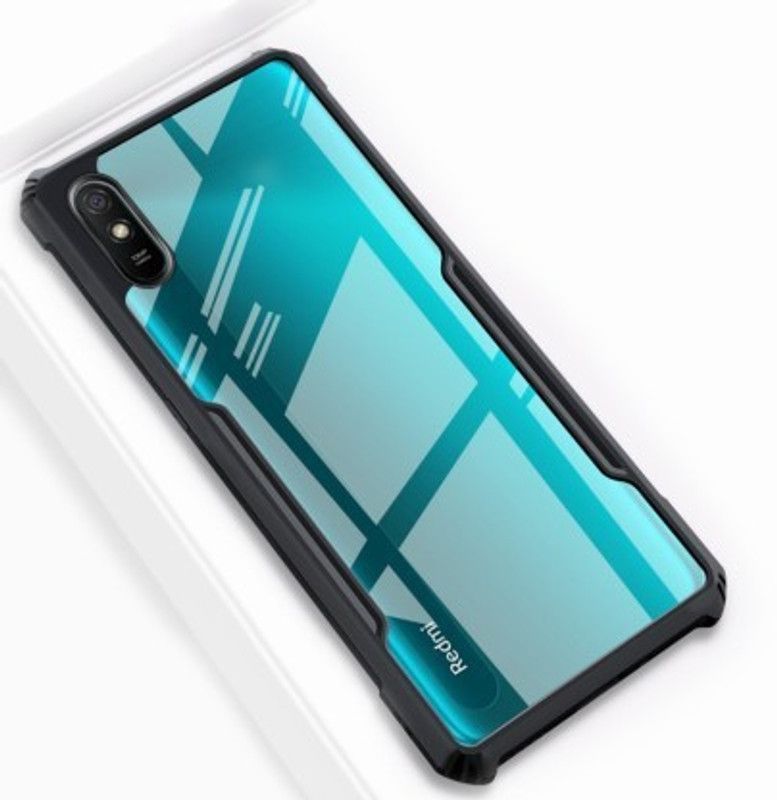 Cermarise Back Cover for Redmi 9i  (Black, Camera Bump Protector, Pack of: 1)