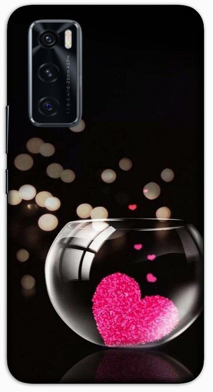 CROKIAN Back Cover for ViVO V20 SE pink hart Back Cover  (Multicolor, Hard Case, Pack of: 1)