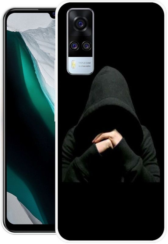 JAYFOX Back Cover for Vivo Y51A  (Black, Silicon)