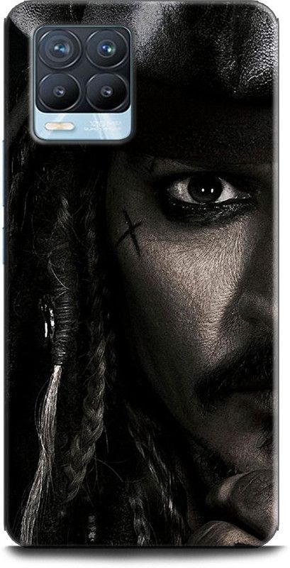 INDICRAFT Back Cover for Realme 8  (Grey, Black, Dual Protection, Pack of: 1)