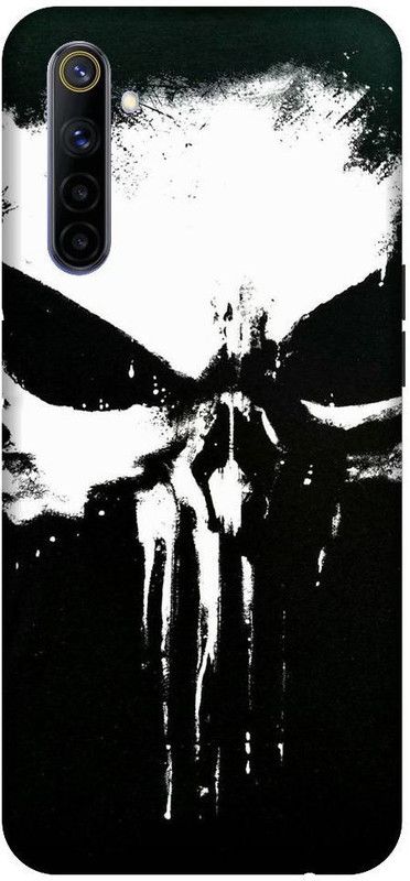 URCHIN Back Cover for Realme 6 Punisher, Punisher logo, Skull, Ghost  (Multicolor, Shock Proof, Pack of: 1)