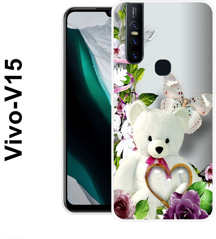 INDIALAND Back Cover for Vivo V15  (Multicolor, Grip Case, Silicon)