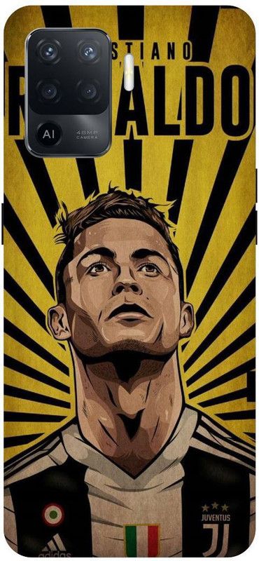 PICHKU Back Cover for OPPO F19 PRO-CPH2285-CRISTIANO,RONALDO,FOOTBALL,PLAYER,SPORTS,CR7,JERSEY,CUP,07  (Yellow, Hard Case, Pack of: 1)