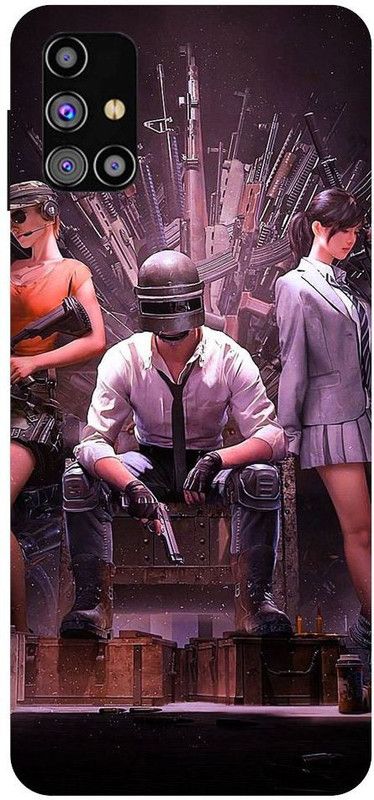 URCHIN Back Cover for Samsung M30s Pubg, Kar98, Pubg lover, Pubg Game, Pubg Love, Chicken dinner  (Multicolor, Shock Proof, Pack of: 1)