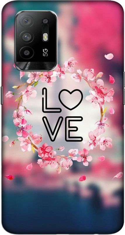 CROKIAN Back Cover for Oppo F19 Pro Plus 5G Love Back Cover  (Pink, Hard Case)