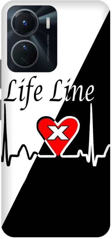 FRONK Back Cover for vivo Y16, V2204, X, NAME, LETTER, ALPHABET, LIFELINE  (Black, Hard Case, Pack of: 1)