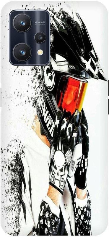 THE NARAYANA COLLECTIONS Back Cover for REALME 9 PRO- RMX3471-BIKE,RIDER,STYLISH,BULLET  (Multicolor, Hard Case, Pack of: 1)