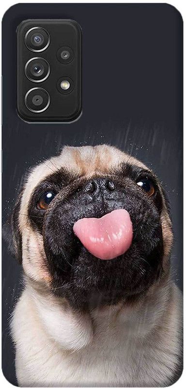 NDCOM Back Cover for Samsung Galaxy M32 5G Cutest Pug Dog Printed  (Multicolor, Hard Case, Pack of: 1)