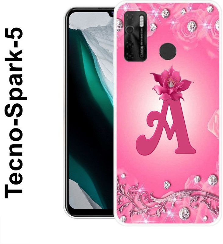 Sswastik Back Cover for Tecno Spark 5, TECNO Camon 15, Tecno spark 5 Pro  (Pink, Silver, Grip Case, Silicon)