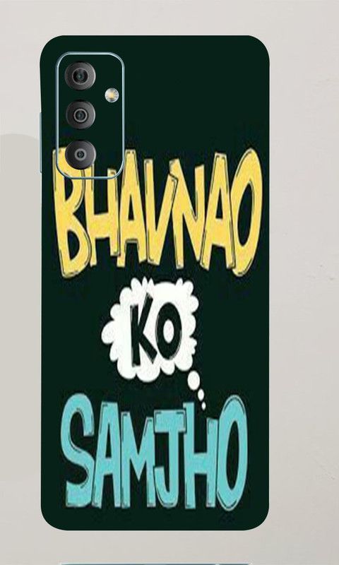 Mclaxa Feeling Word Mobile Back Skin, Feeling Word, SAMSUNG GALAXY F23 5G Mobile Skin  (Feeling Word Skin With Super Matte Finish)
