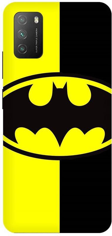 URCHIN Back Cover for Poco M3 Batman, Dark Knight, Superhero, DC comic, Movie, Batman Logo,  (Multicolor, Shock Proof, Pack of: 1)