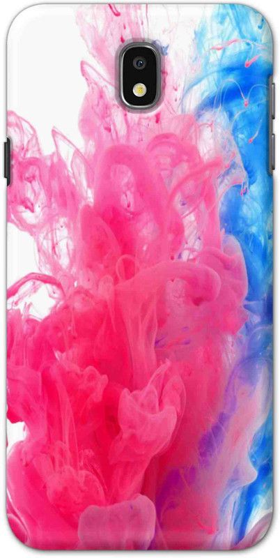 NDCOM Back Cover for Samsung Galaxy J7 Pro Pink Color Smoke Printed  (Multicolor, Hard Case)