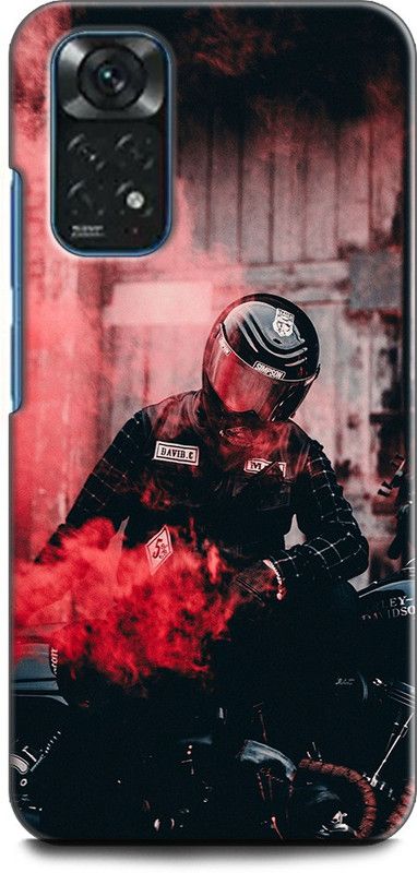 WallCraft Back Cover for Redmi Note 11S BIKE, BIKE LOVER, SUPERBIKE, BIKE RACER, RED  (Multicolor, Dual Protection, Pack of: 1)