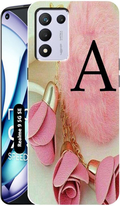 Rstyle Back Cover for Realme 9 5G SE  (Beige, Pink, Silicon, Pack of: 1)