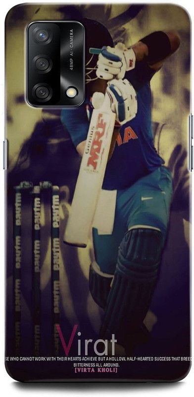 ORBIQE Back Cover for OPPO F19 CPH2219 VIRAT, KOHLI, INDIA, CRICKET, PLAYER, SPORTS, CAPTAIN  (Multicolor, Hard Case, Pack of: 1)