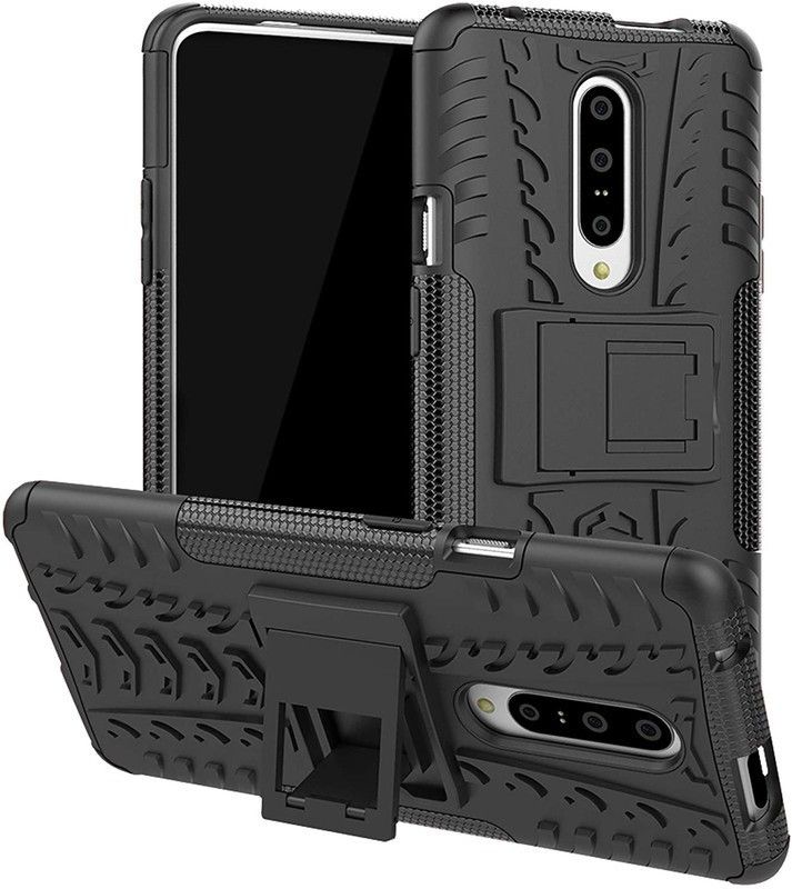 SmartPoint Bumper Case for OnePlus 7 Pro 5G  (Black, Rugged Armor, Pack of: 1)