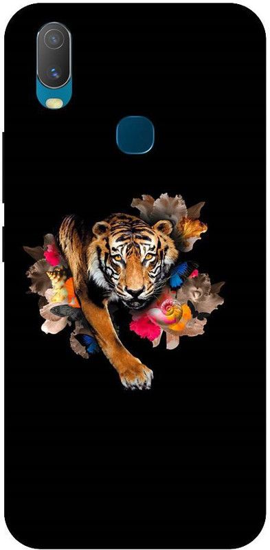 URCHIN Back Cover for Vivo Y17 cheeta, tiger, lion, animal, flowers, guccie  (Multicolor, Shock Proof, Pack of: 1)