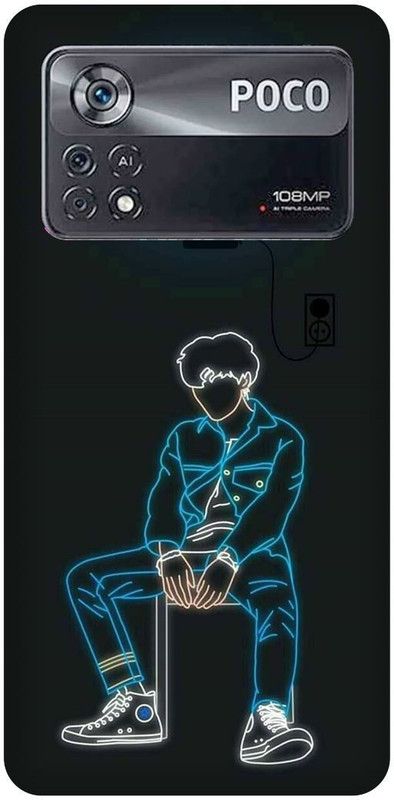 play fast Back Cover for POCO X4 Pro 5G, FAKE, LOVE, MASK, BOY  (Blue, Hard Case, Pack of: 1)