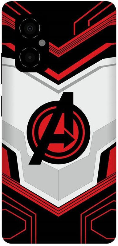 play fast Back Cover for POCO M4 5G, MZB0BRWIN, AVENGERS, A, NAME, LOGO, SIGN  (Red, Hard Case, Pack of: 1)
