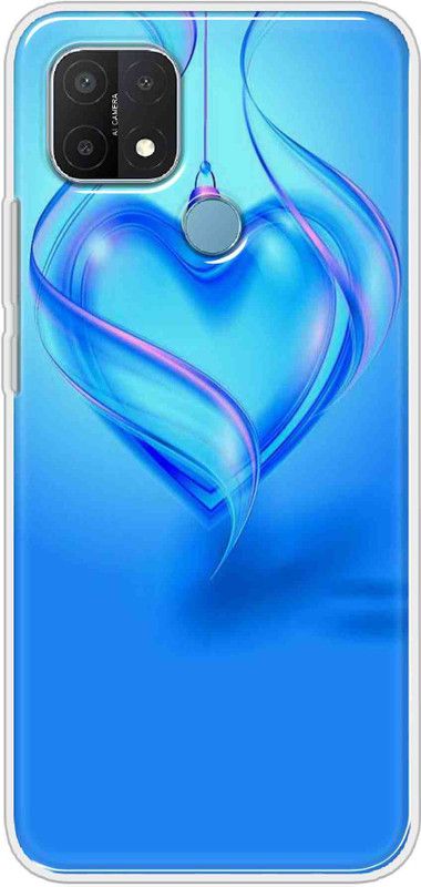 Vascase Back Cover for Oppo A15  (Blue, Dual Protection, Silicon)