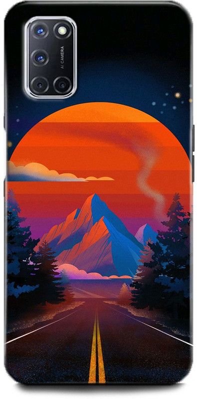 Afterglow Back Cover for Oppo A52 BEAUTIFUL, SUN, NATURE, ABSTRACT, TEXTURE, COLORFUL  (Multicolor, Shock Proof)