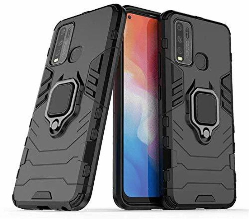 ShopGlobal Back Cover for OPPO A53  (Black, Shock Proof)