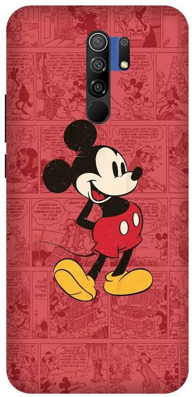 URCHIN Back Cover for Redmi 9 prime Mickey mouse, minnie mouse, mickey mouse, cartoon, funny, cute, love, Disney  (Multicolor, Shock Proof, Pack of: 1)