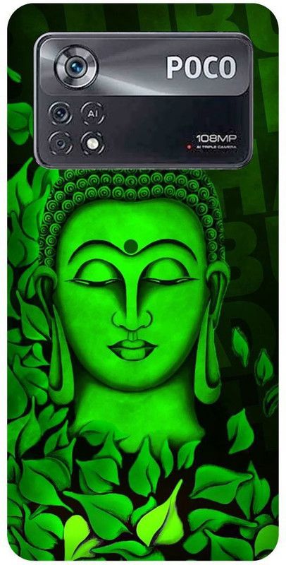 play fast Back Cover for POCO X4 Pro 5G, GAUTAM, BUDDHA, GOD, GREEN, NAMO, BUDDHAY  (Green, Hard Case, Pack of: 1)