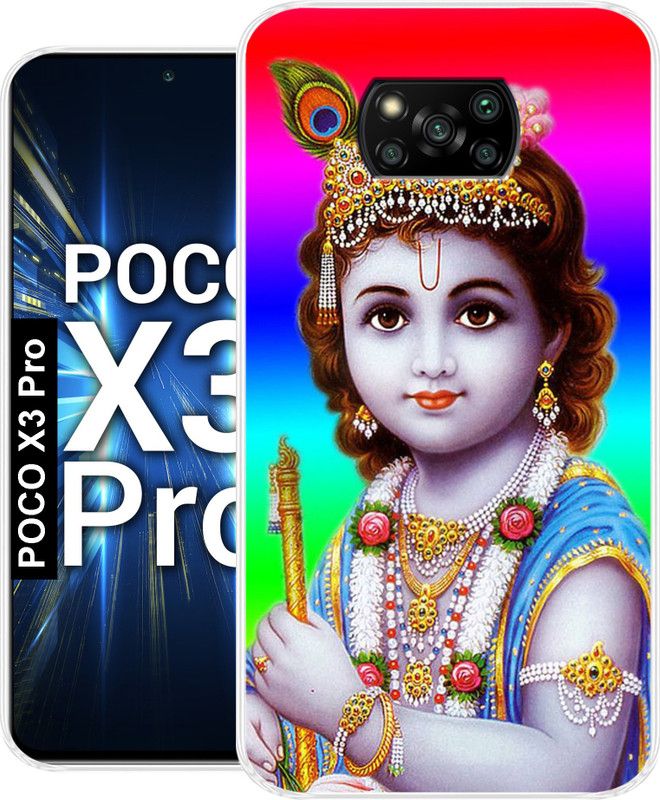 Tokito Back Cover for Poco X3 Pro Back Cover  (Multicolor, Grip Case, Silicon, Pack of: 1)