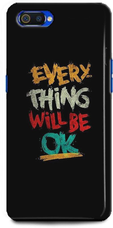 INTELLIZE Back Cover for Realme C2/RMX1945 quotes,Printed  (Multicolor, Shock Proof)