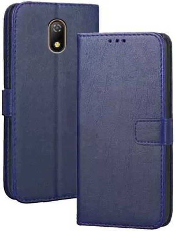 ALLNEEDS Flip Cover for ALLNEEDS Flip Cover (Blue) For ITEL A23 (360 Degree Complete Protection Vintage)  (Blue, Cases with Holder, Pack of: 1)