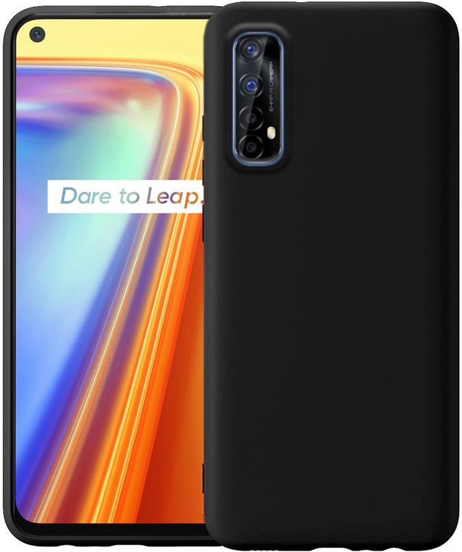 Accesorios Back Cover for Realme 7  (Black, Shock Proof, Pack of: 1)