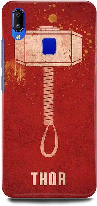 FUGGA Back Cover for vivo Y83 Pro , 1726/PD1803F_EX, THOR, HAMMER, AVENGER, MARVEL, AVENGERS  (Red, Hard Case)