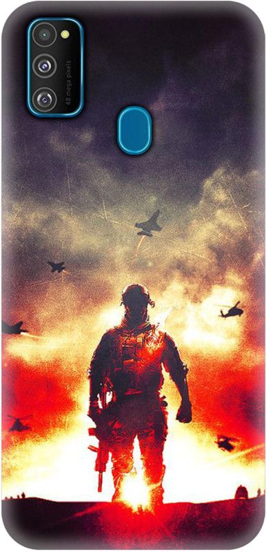 Smutty Back Cover for Samsung Galaxy M21, SM-M215F, SM-M215F/DS - Soldier Print  (Multicolor, Hard Case, Pack of: 1)