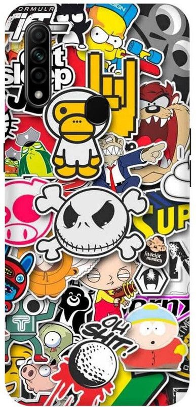 URCHIN Back Cover for Oppo A31Cartoon, Cute, Anime, Cartoon Cute, Funny  (Multicolor, Shock Proof, Pack of: 1)