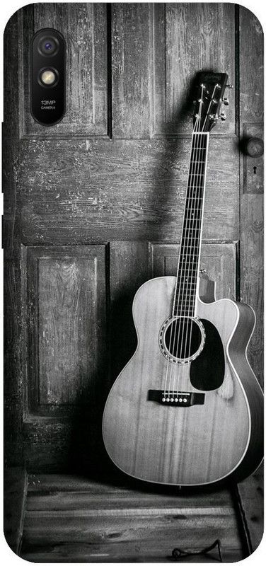 URCHIN Back Cover for Redmi 9A guitar, guitar love, cool, love, music, instuments, black and white  (Multicolor, Shock Proof, Pack of: 1)