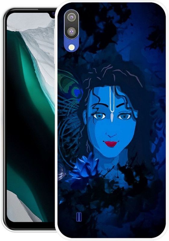 NEVYZAP Back Cover for Samsung Galaxy M10  (Black, Blue, Grip Case, Silicon, Pack of: 1)