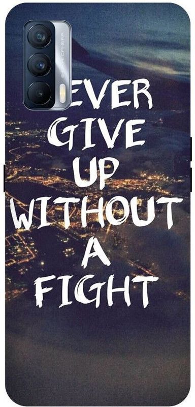 URCHIN Back Cover for Realme X7 Never give up, motivation, Quotes, Inspiritaional  (Multicolor, Shock Proof, Pack of: 1)