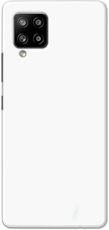 NDCOM Back Cover for Samsung Galaxy M42 5G Plain White Printed  (Multicolor, Hard Case, Pack of: 1)